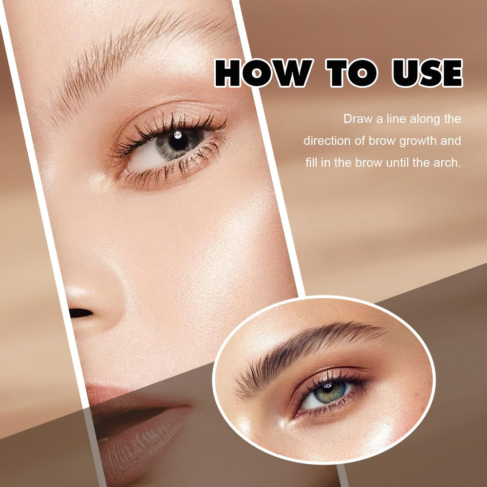 FIZYSKOE fine-tip microblading pencil enables precise, realistic brow strokes.