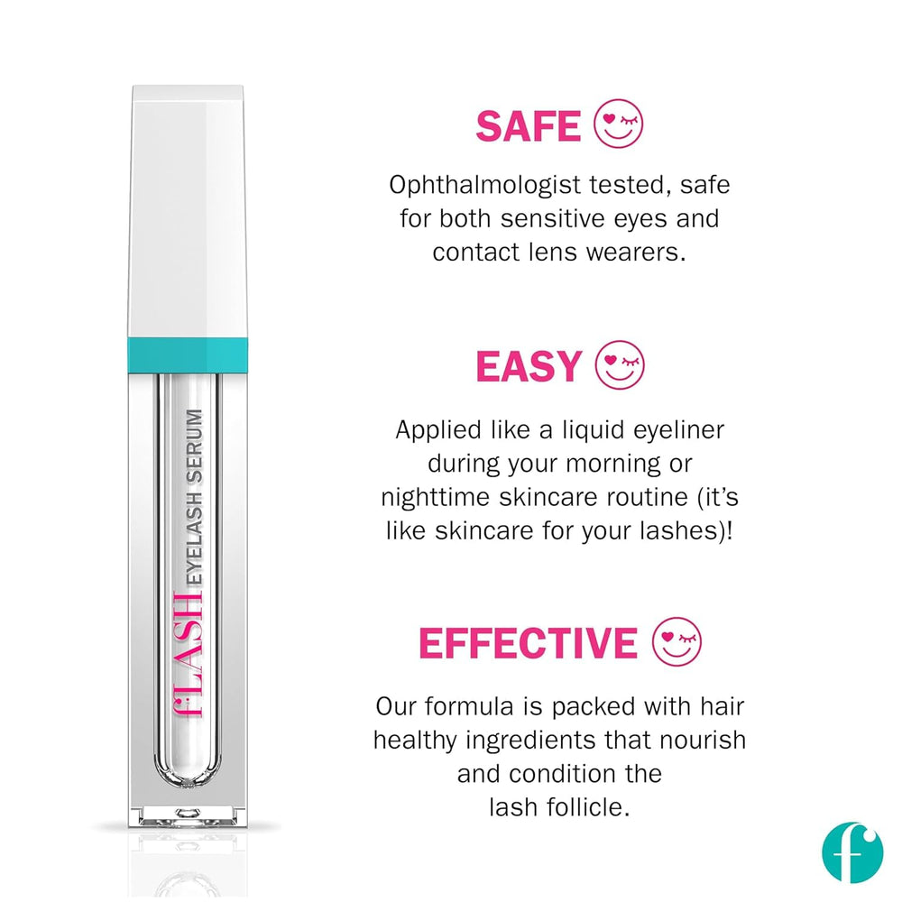 Close-up of the FLASHSERUM brush tip for controlled application.