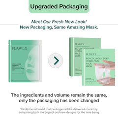 Flawlx Bio-Collagen overnight hydrogel texture closeup, highlighting hydration properties.