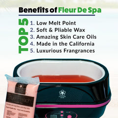 USA-made Fleur De Spa packaging label