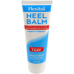 Close-up of Flexitol Heel Balm 4 oz bundle with creamy texture