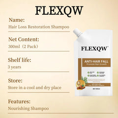 Soft, manageable hair after use with reduced frizz with FLEXQW.