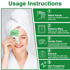 Skin-friendly FLODTEEK eye wipes safe for sensitive lids.