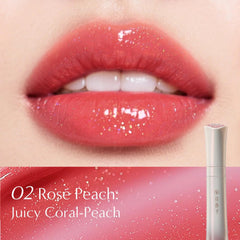 FLORASIS Celestial Luster Lip Gloss includes calendula and mint for soothing refresh