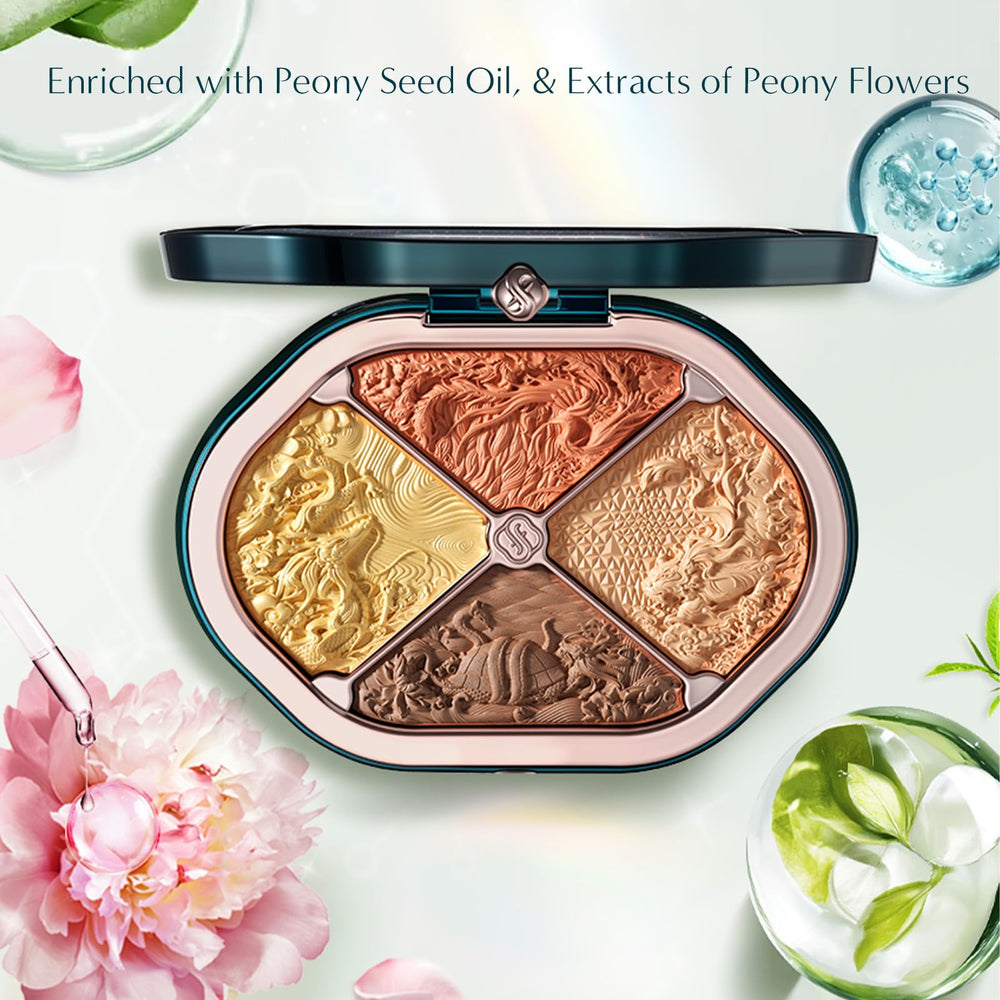 FLORASIS Constellation Floral Engraving palette matte-cream for natural base and seamless blends
