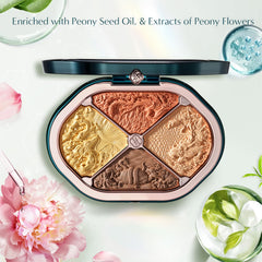 FLORASIS Constellation Floral Engraving palette matte-cream for natural base and seamless blends