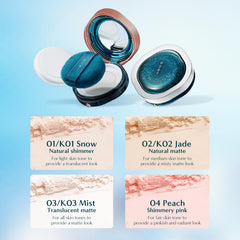 FLORASIS Fairy Peach Blossom Powder, Porch Window Edition, blends Eastern aesthetics with portability.