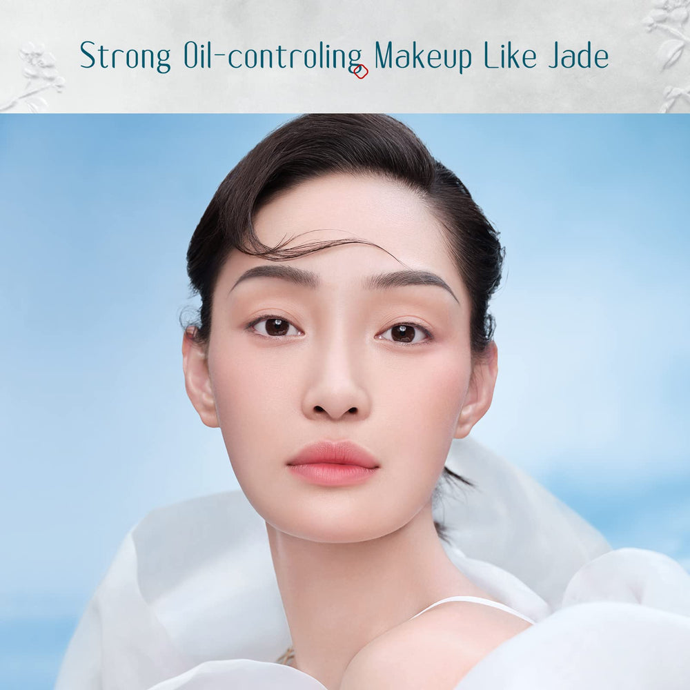 FLORASIS Jade lavender powder creates a long-lasting, shine-free look