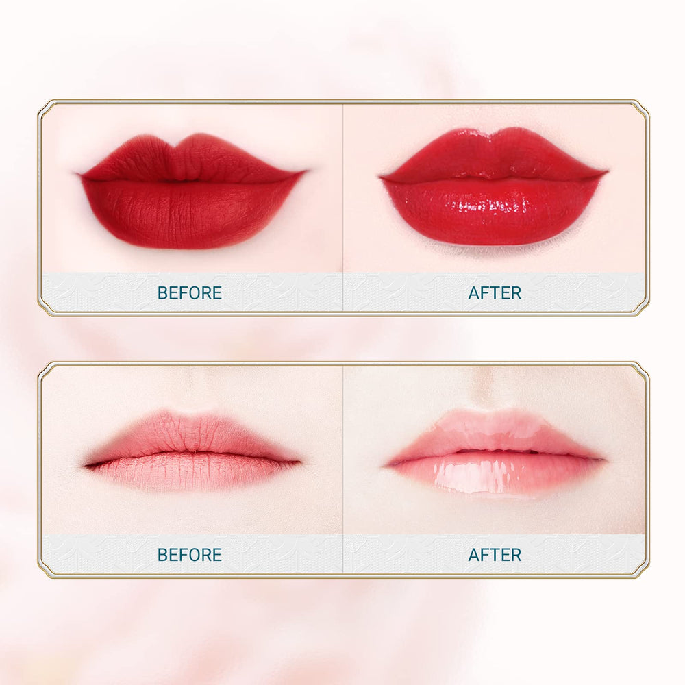 FLORASIS lip gel mask cooling application delivers refreshing moisture.