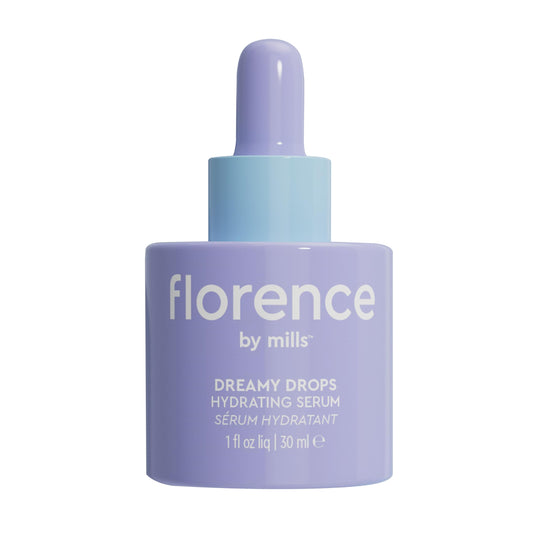 Florence by Mills Dreamy Drops serum bottle pour for instant hydration