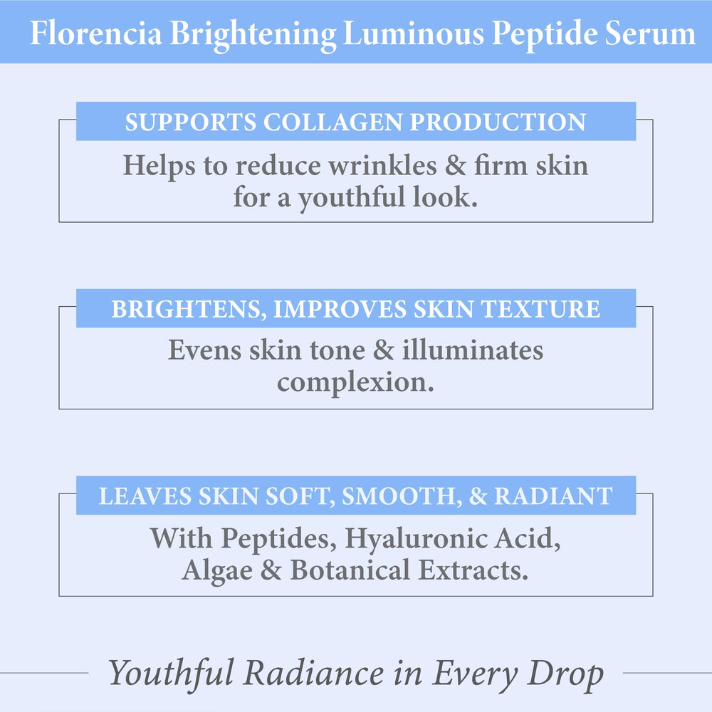 Close-up of Florencia hyaluronic acid serum texture on skin for a plump feel