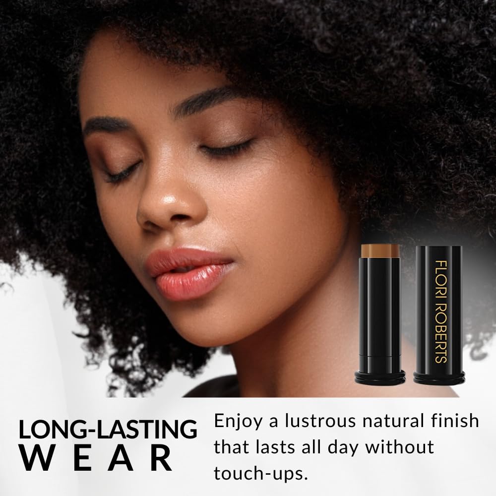 Flori Roberts Base Strokes natural finish delivers a shine-free complexion