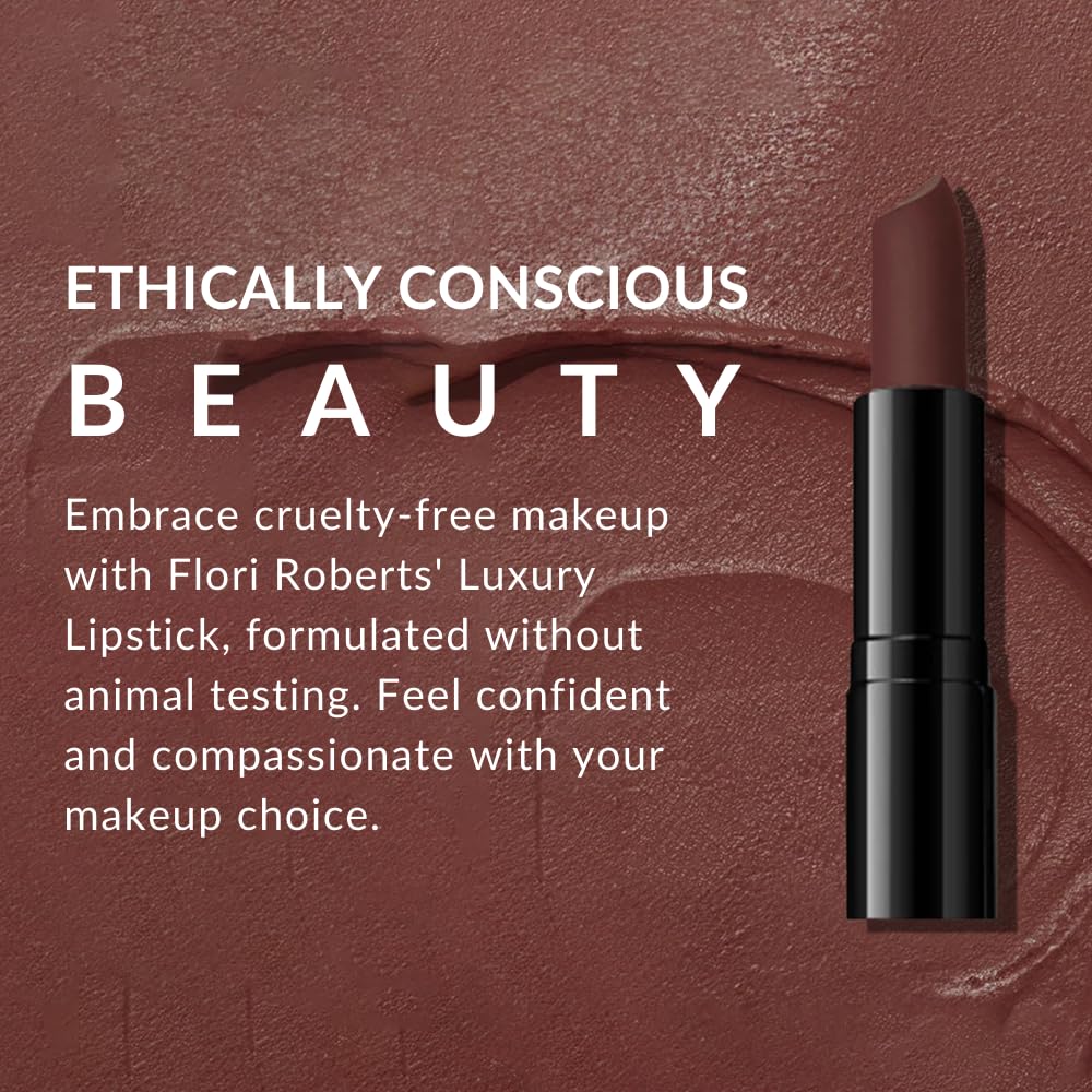 Flori Roberts Luxury Lipstick long-lasting color with conditioning benefits.