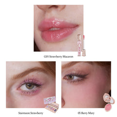 Flower Knows Embossed Blush 05 adds natural flush with silky, blendable color