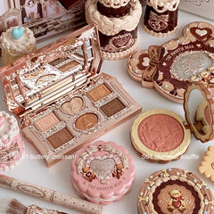 Flower Knows Hand Mirror Mint Blue for precise makeup checks.