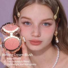 Flower Knows Little Angel Cream Blush buildable texture lets you control intensity.