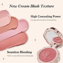 Flower Knows Little Angel Cream Blush creamy formula blends smoothly with foundation.