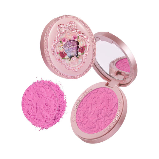 Flower Knows Midsummer Fairytales embossed-detail blush shows collectible design and subtle color payoff