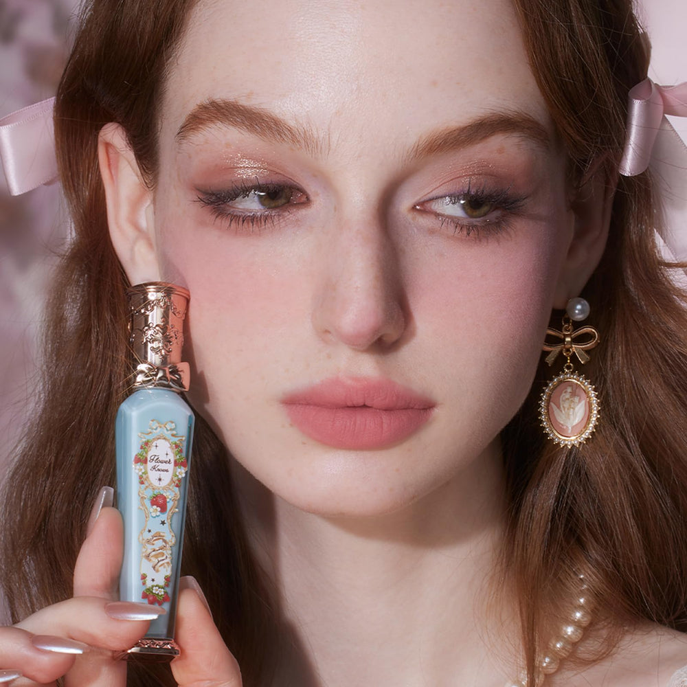 Flower Knows hydrating oil blend keeps lips moisturized without sacrificing matte wear.