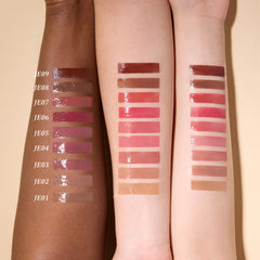 Flower Knows Sweetie Bear Lip Jelly celebrates Dusky Rose shade, ideal for a refined cool-tone look.