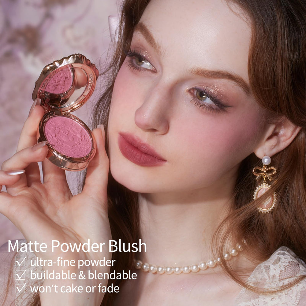 Flower Knows The Sweetie Bear Mono Blush provides soft cheek color with charming packaging