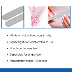 Flowery USA-made, paraben-free and cruelty-free nail file.