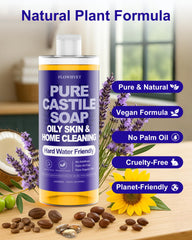 FLOWHYET lavender castile soap kitchen cleaner for eco-friendly cleaning.