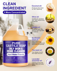 FLOWHYET Lavender label highlighting organic ingredients and no harsh additives
