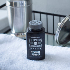 Floyd's 99 Hair Styling Powder absorbing oil for a refreshed appearance