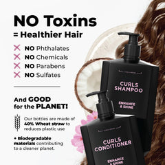Flux Up Curl Care packaging highlights a sulfate-free formula