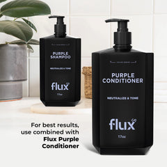 Flux Up Purple Shampoo designed for weekly use on color-treated hair