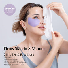 FLYODE eye patches with Mirabilis Jalapa for refined cheek contours.
