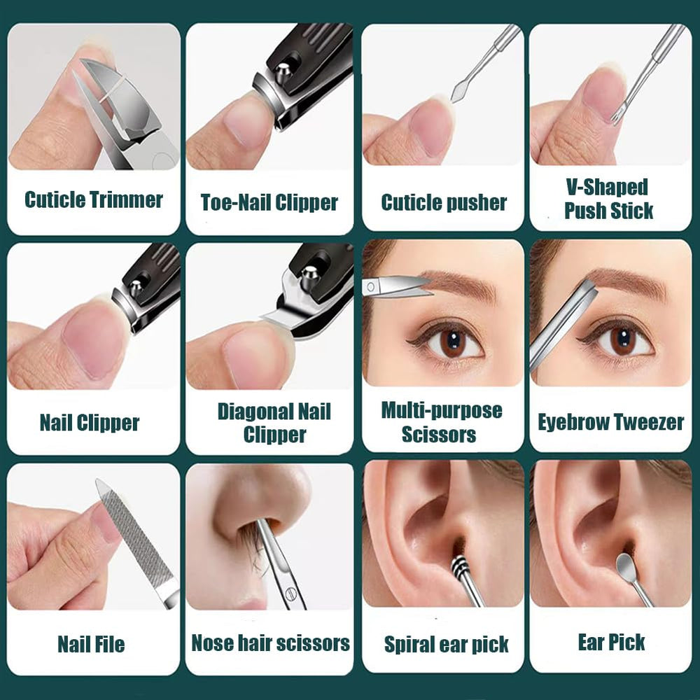 Ear pick and toenail clipper for versatile grooming with FNCIXING