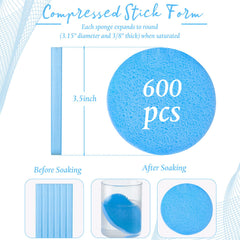 Foaincore 600-piece face sponge pack ideal for daily cleansing.
