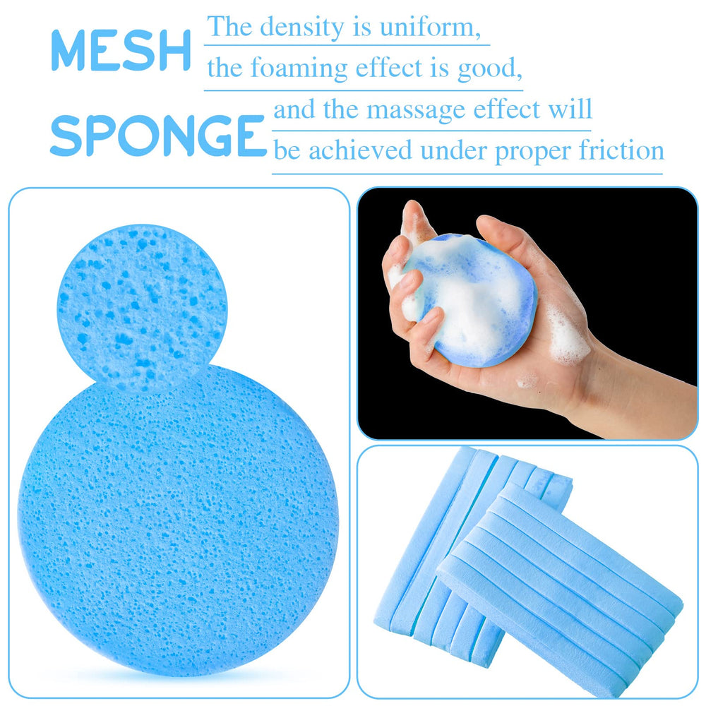Foaincore soft absorbent sponge for easy soap lathering.