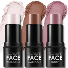 FOCALLURE 3 Pcs Contour Kit close-up with creamy, blendable shades for easy sculpting