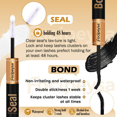 Focipeysa step-by-step at-home lash application guide visual.