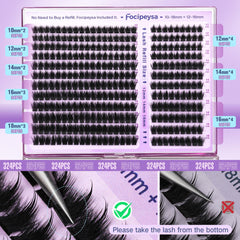 Focipeysa lash clusters gym-friendly lashes stay put during workouts.