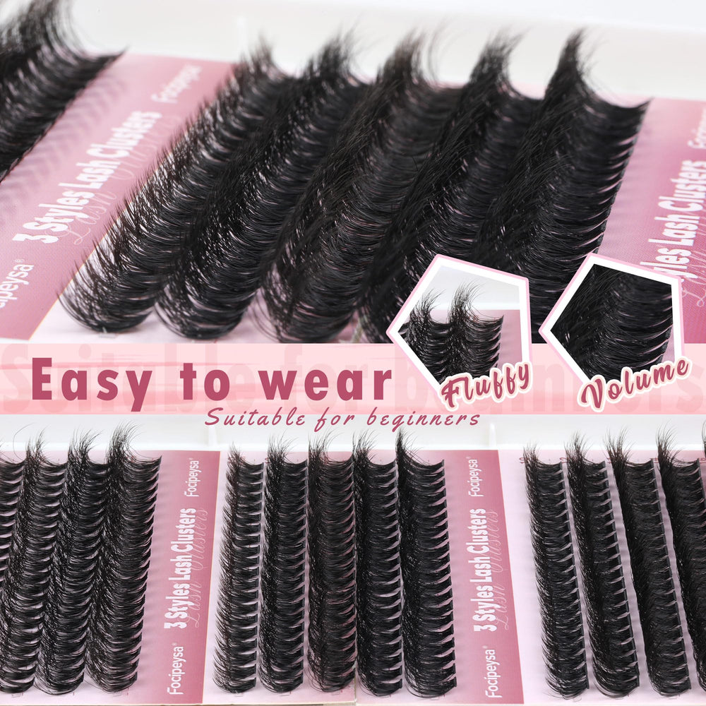 Focipeysa lash tweezers for precise cluster placement