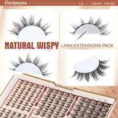 Focipeysa vegan soft-material lashes feel gentle on lids