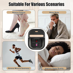 FOFOJÔY Acupressure rollers provide targeted massage across the sole.