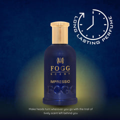 Fogg Scent Impressio teak wood and patchouli add rich depth