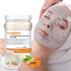 Fokiabin Jelly Mask finish reveals a refreshed glow on the skin.