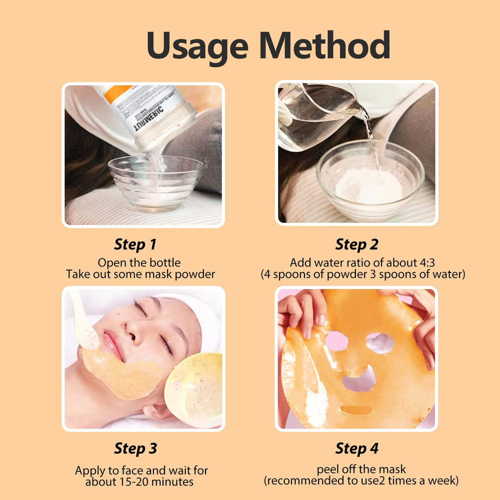 Fokiabin Jelly Mask being mixed with water for correct consistency.
