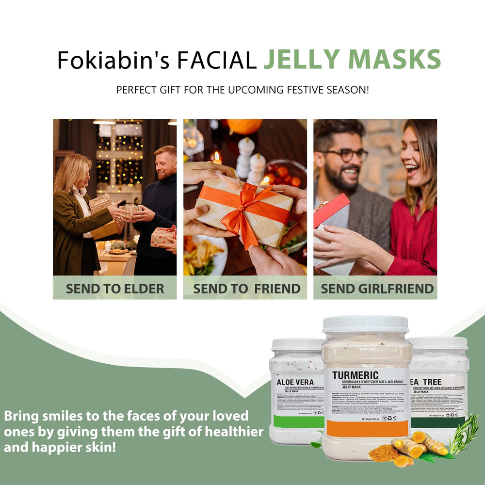 Fokiabin Jelly Mask on face shows full coverage and gentle application.
