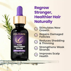 FOLICARE rosemary leaves and mint suggest refreshing scalp care.
