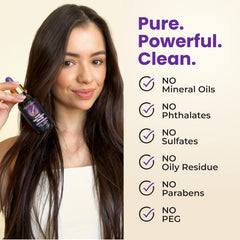 FOLICARE user applying serum into the scalp routine while styling.