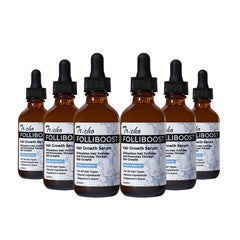 Folliboost bottle pour for easy scalp application.