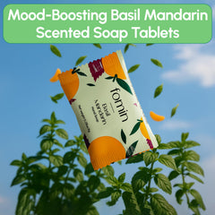 FOMIN Basil Mandarin skin-friendly ingredients for gentle hand cleansing.