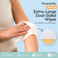 FOMIN Glowing Coconut and Vanilla scent label on wipes.